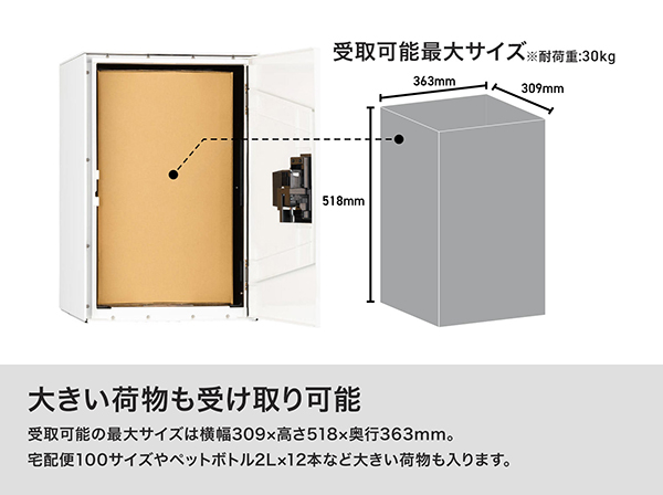 KS-TL05RAC-P455-BK 宅配ボックス Nasta Box LIGHT ブラック（サイズ