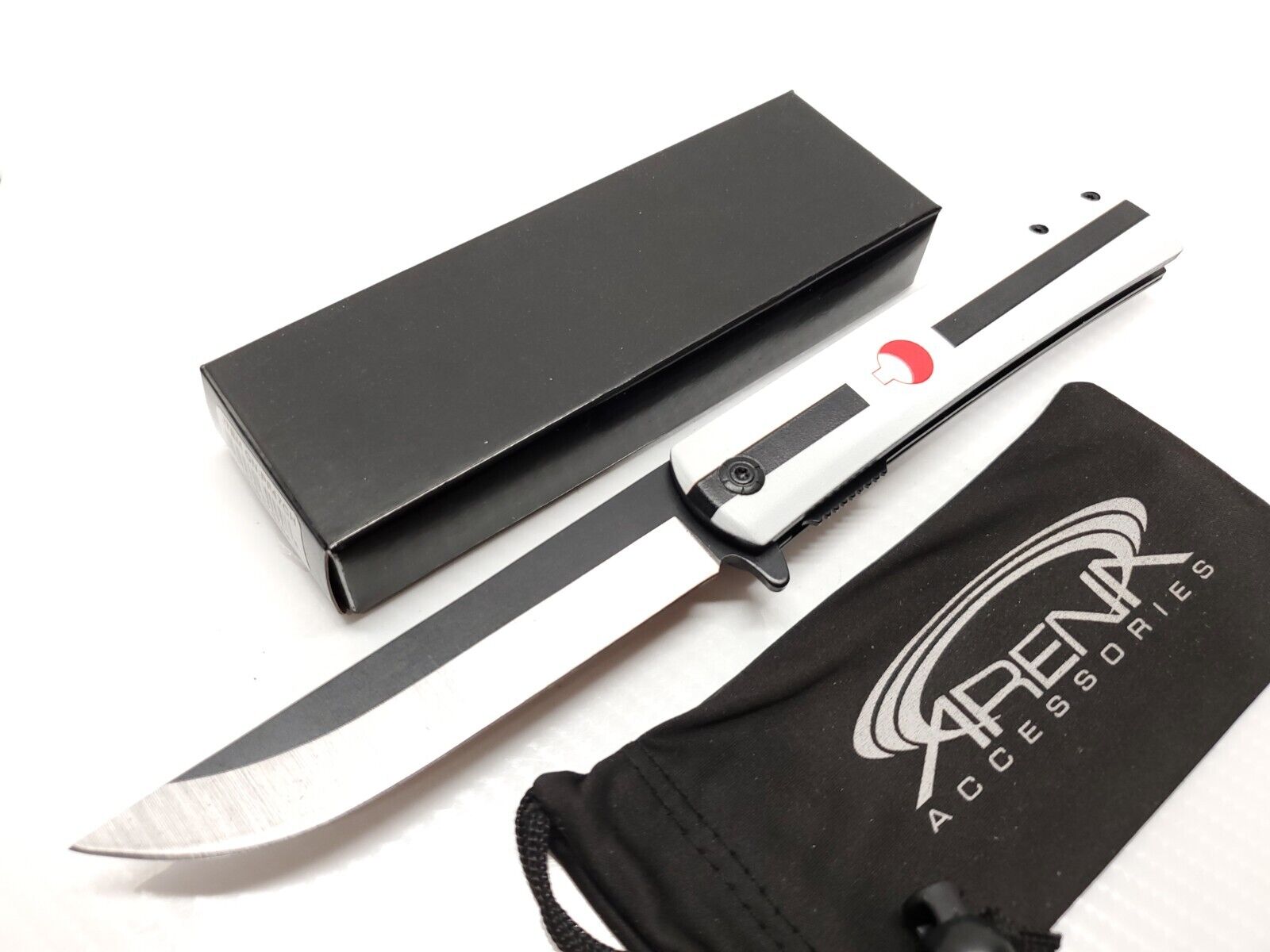 Naruto Anime Sasuke Kusanagi Pocket Knife - White-PF47CH