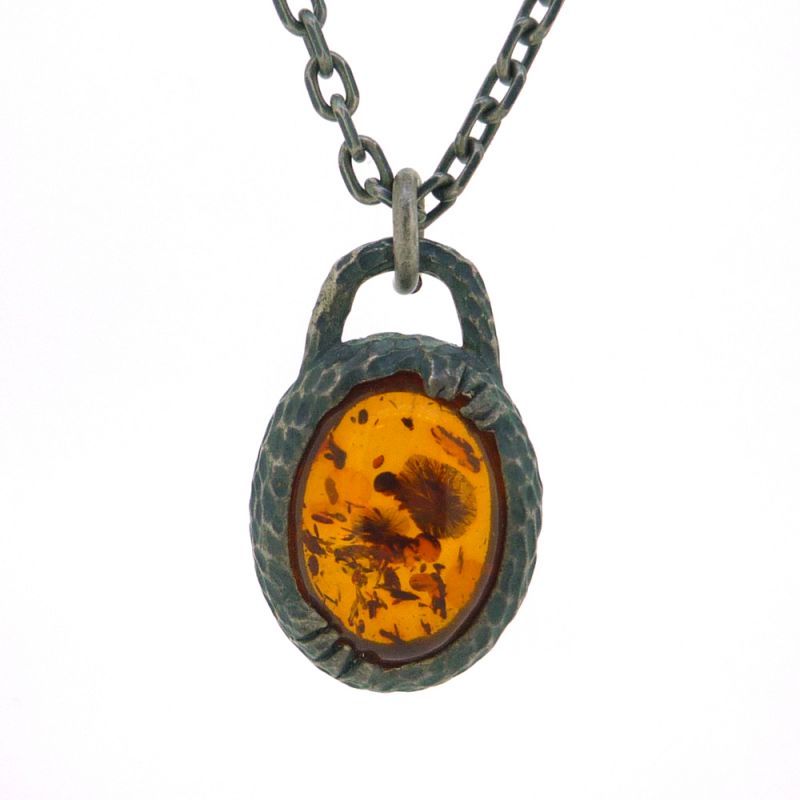 アークシルバーアクセサリーズ/[琥珀ネックレス]great ground pendant