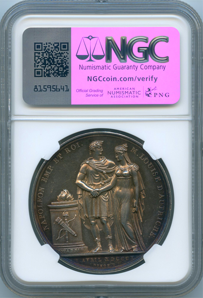 フランス ナポレオン1世御結婚記念 1810年 銀メダル NGC MS62 | ARK