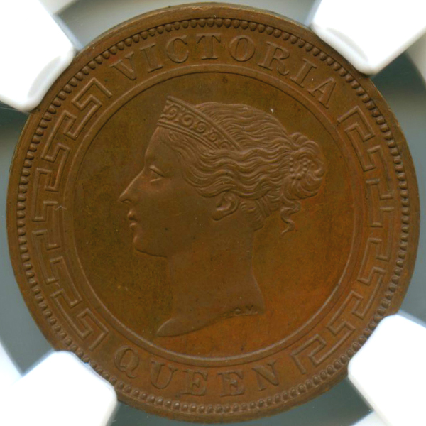 セイロン ヴィクトリア 1890年 1セント 銅貨 NGC PF63BN | ARK NUMISMATICS
