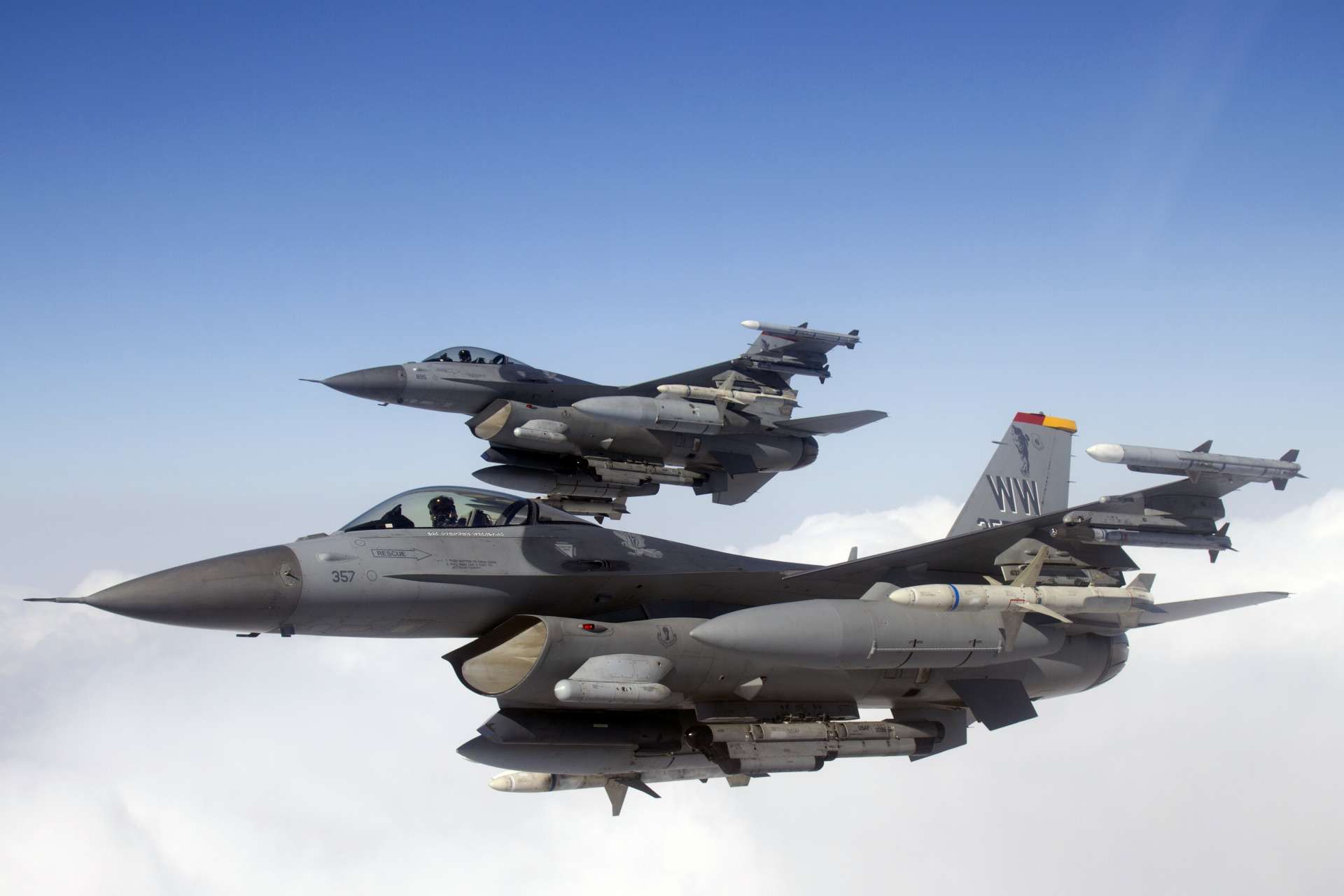 U.S. F-16CJ Wild Weasels Appear to Be Moving to Middle East for
