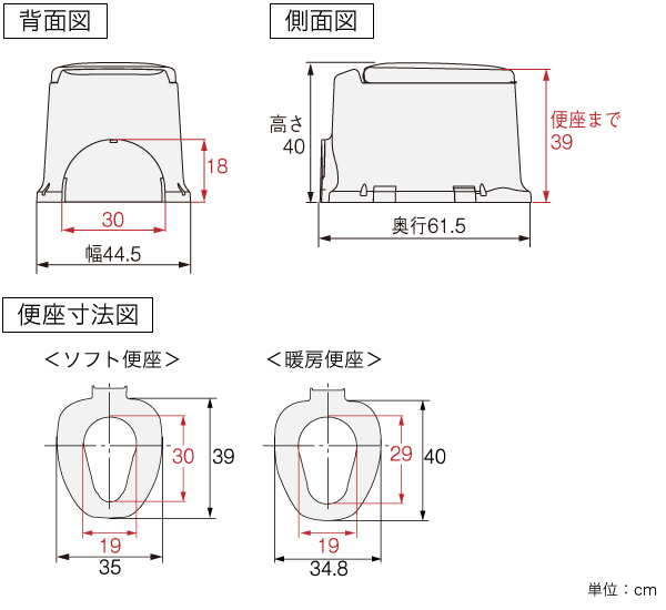 サニタリエース SD 据置式 | 【安寿】の介護用品 | アロン化成