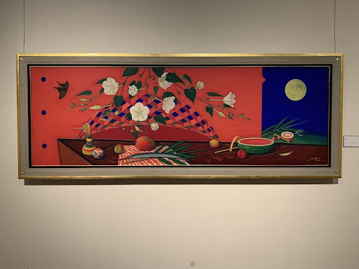 池田20世紀美術館の「山内滋夫展 艸木蟲魚圖」】 雲がない空 「ベロ藍