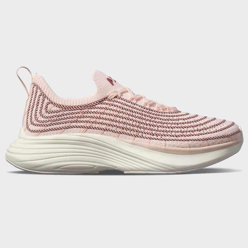 Women's TechLoom Zipline Creme / Bordeaux / Pixel | APL Shoes
