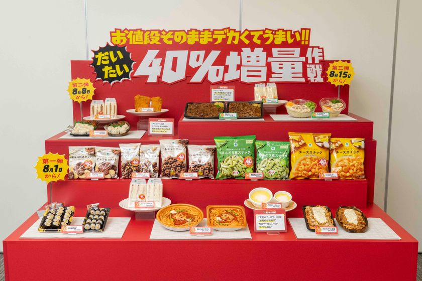 大好評！ 「お値段そのままデカくてうまい!!だいたい40％増量作戦」 第