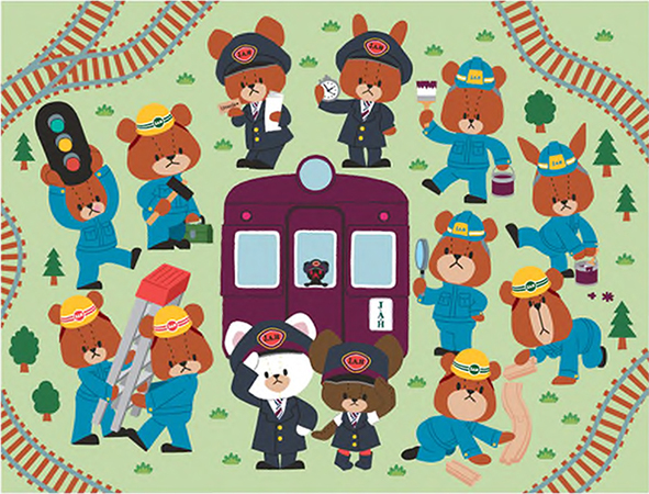 大人気絵本キャラクター「くまのがっこう」と 阪急電鉄の
