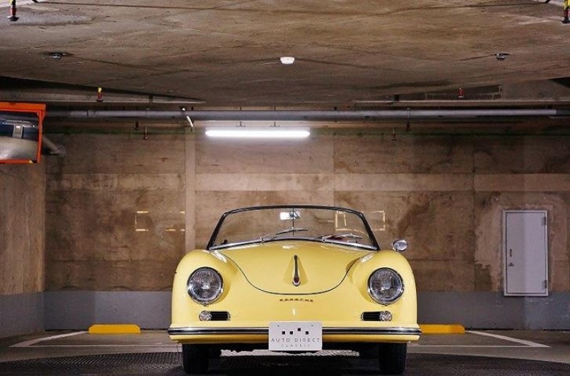 356 イエロー ポルシェ オープンカー