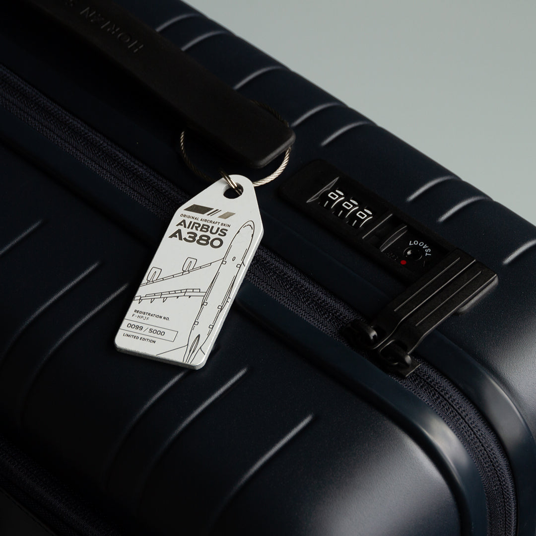 Aviationtag Airbus A380 - F-HPJF Edition Key-Chain and Bag-tag White