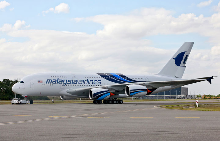 エアバス、マレーシア航空のA380初号機特別塗装を公開
