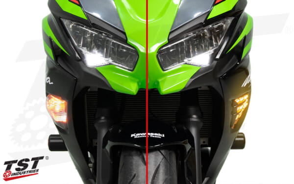 ZX-4R 専用 カスタムLEDフロントウインカー｜AxxL