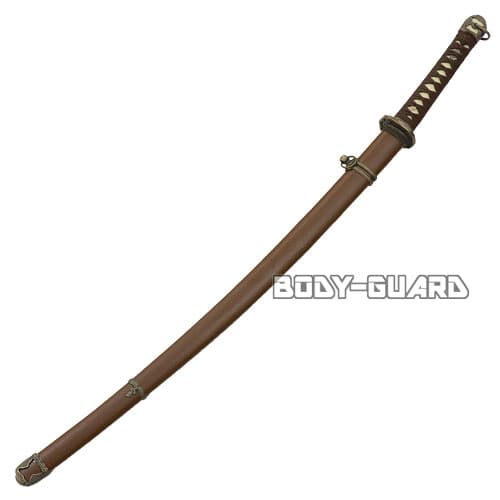 軍刀 陸軍大刀 軍茶柄 木鞘【防犯グッズの販売店ボディーガード 本店】