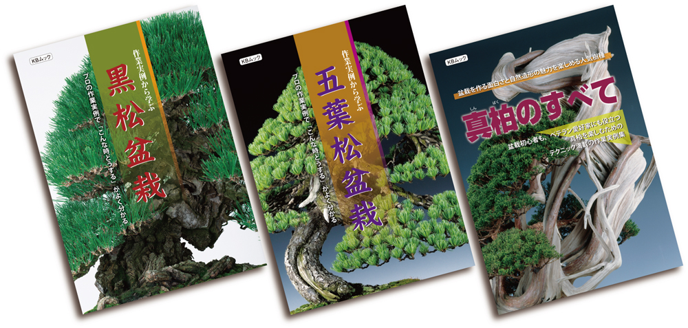 盆栽メジャー樹種 黒松・五葉松・真柏をとことん知る3冊セット | 盆栽