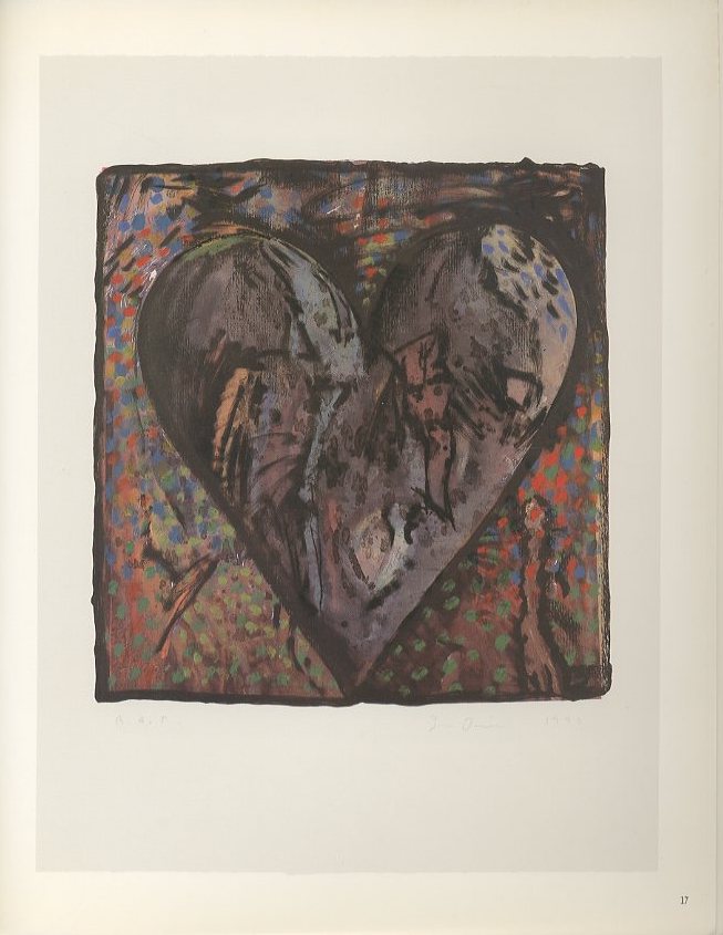 JIM DINE THE HAND-COLOURED VIENNESE HEARTS 1987-90 / ジム・ダイン