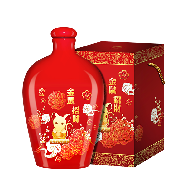 生肖典藏系列-金鼠招財-戰酒黑金龍