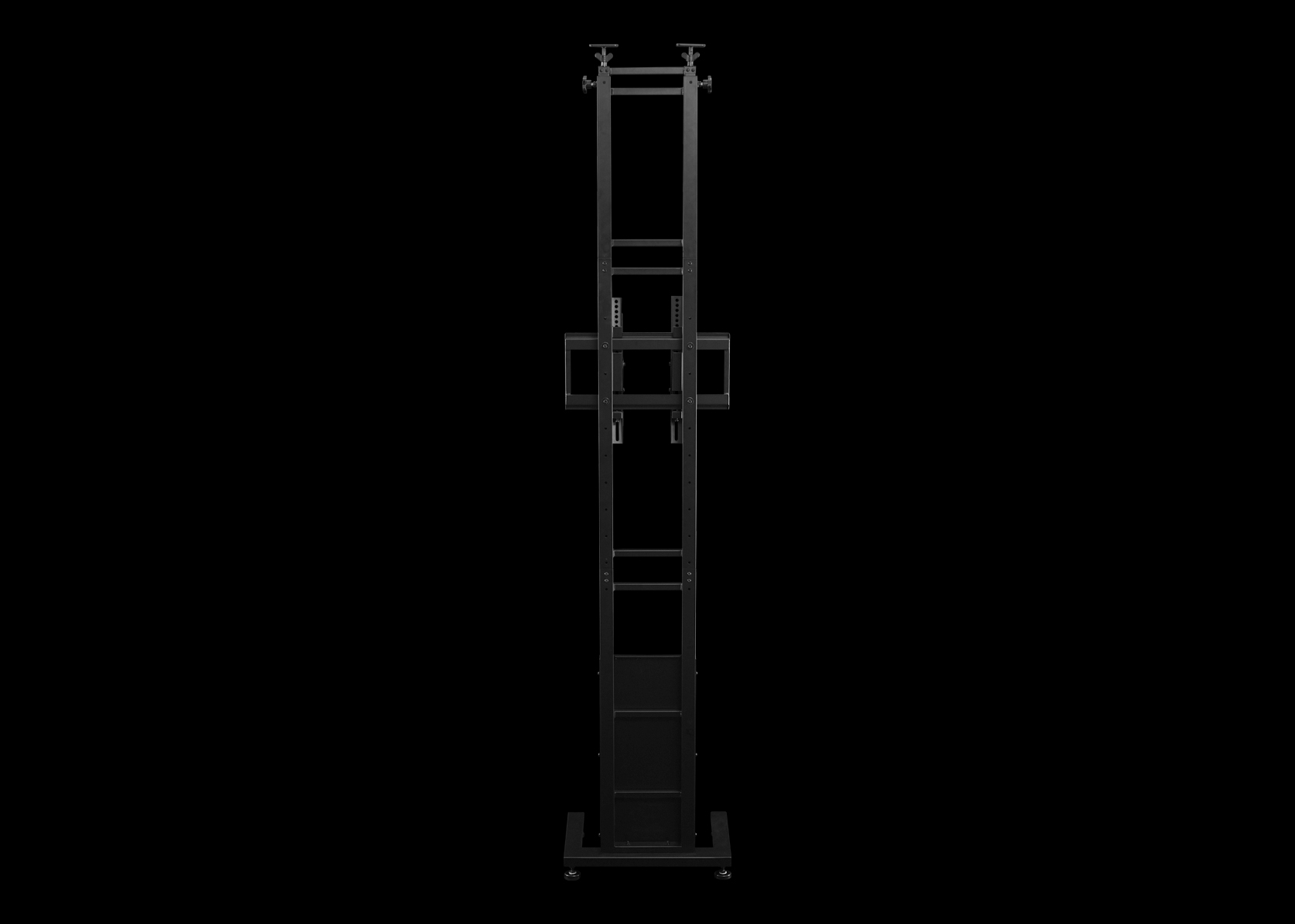 ツインポールテレビスタンド BHV-2400-BK | Bauhütte®