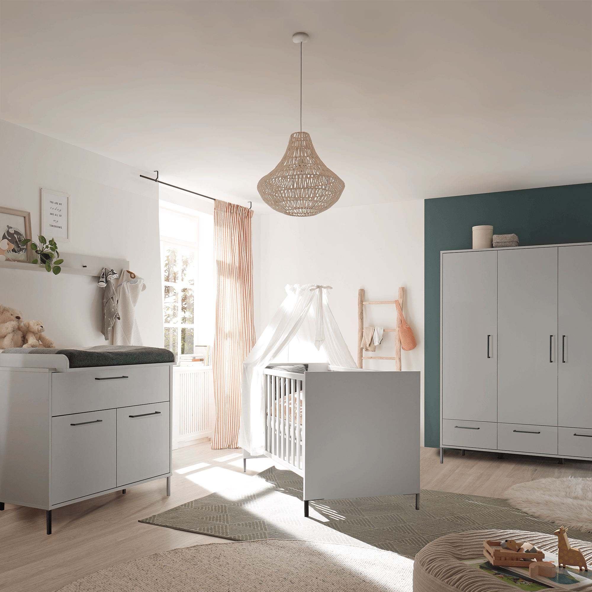 Mäusbacher 3-teiliges Babyzimmer Olaf | in Grau | BabyOne