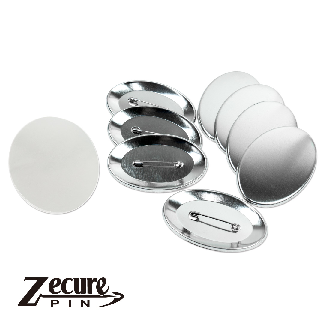 45×70mm 楕円形 ZecurePIN(Z安全ピン) パーツセット 250個