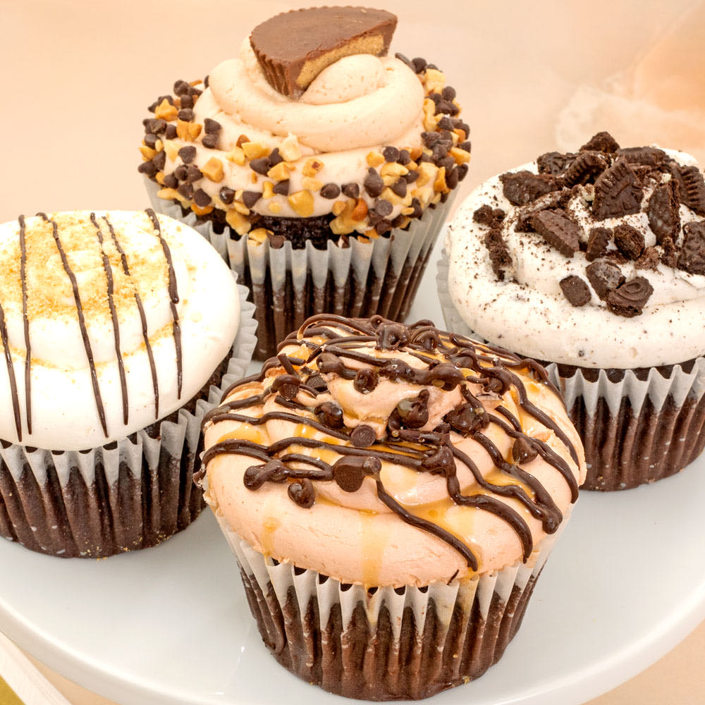 JUMBO Chocolate Lovers Cupcakes delivered