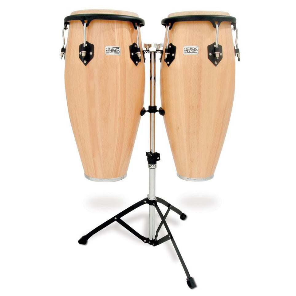 Toca Percussion Player Series Wood Conga Set with Double Stand