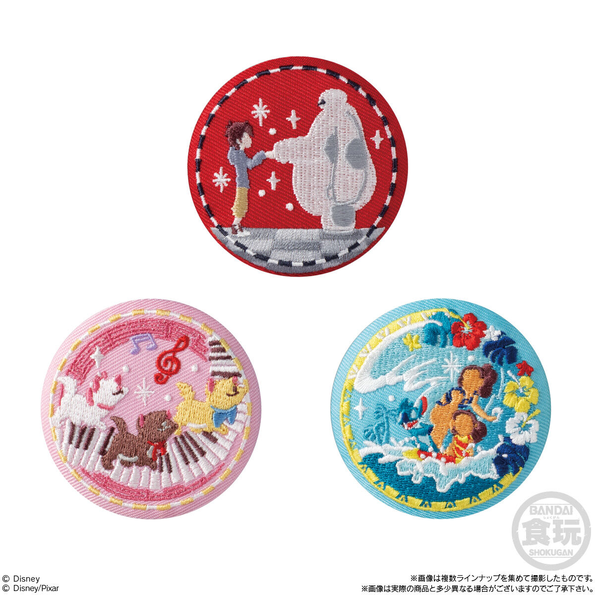 Disney Characters 刺繍缶バッジビスケット2｜発売日：2025年12月22日