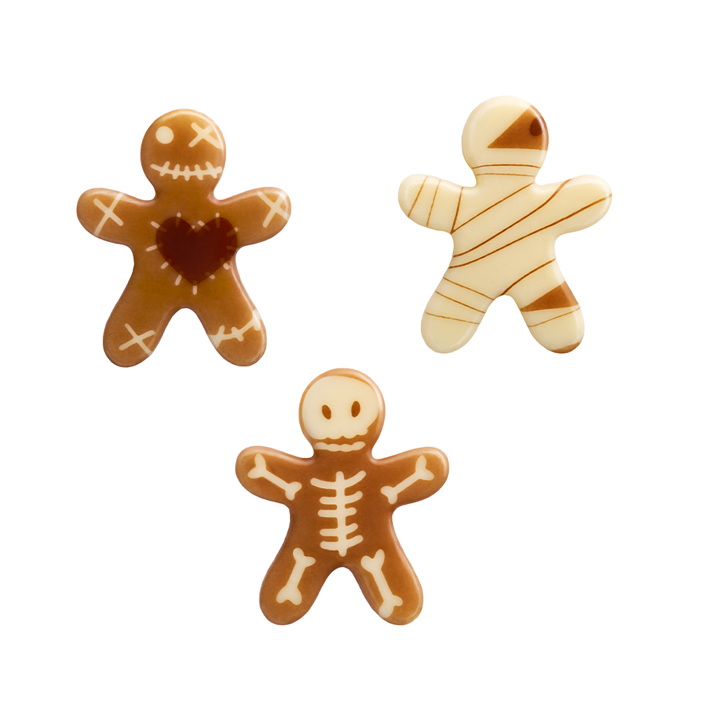 Mummy Chocolate Decorations for Halloween Cakes and Desserts
