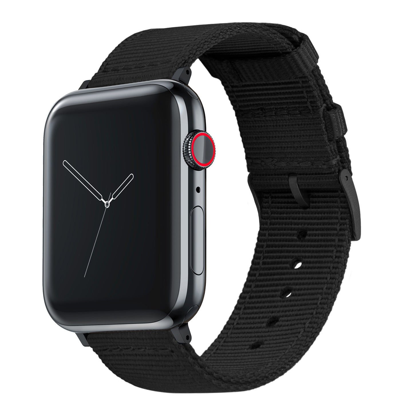 Apple Watch Two Piece NATO® style Black Watch Band – Barton Watch