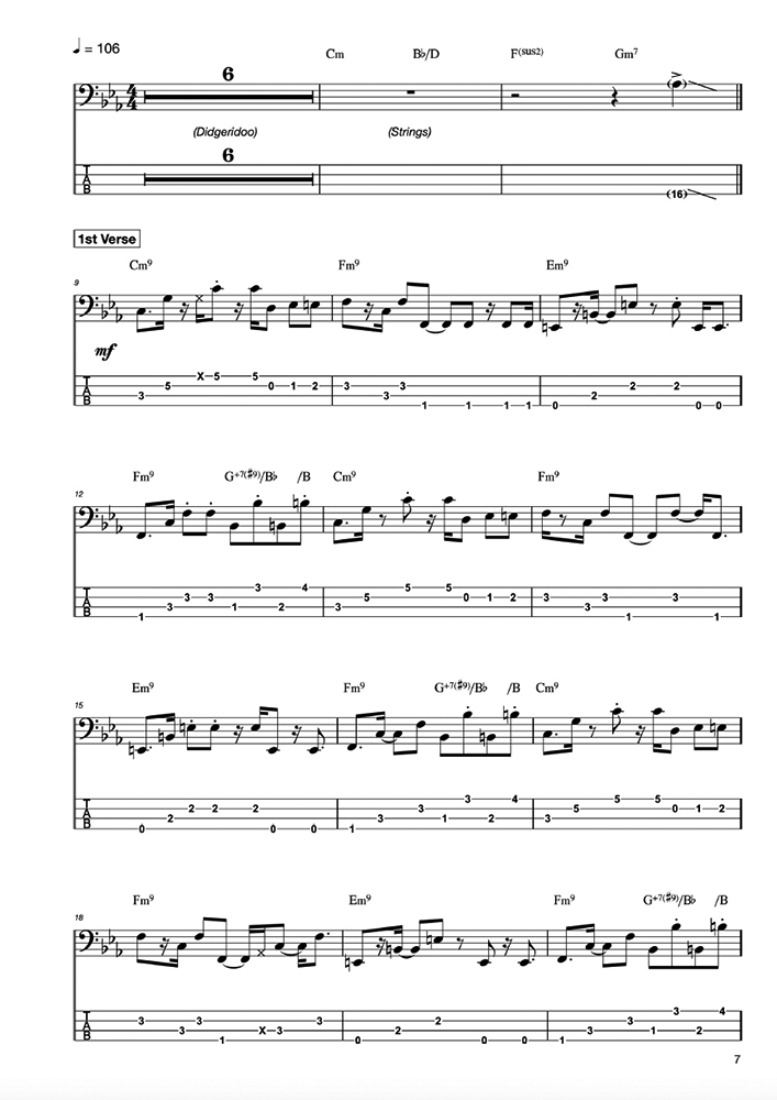 The Jamiroquai Bass Book - Volume 1 - Bassline Publishing