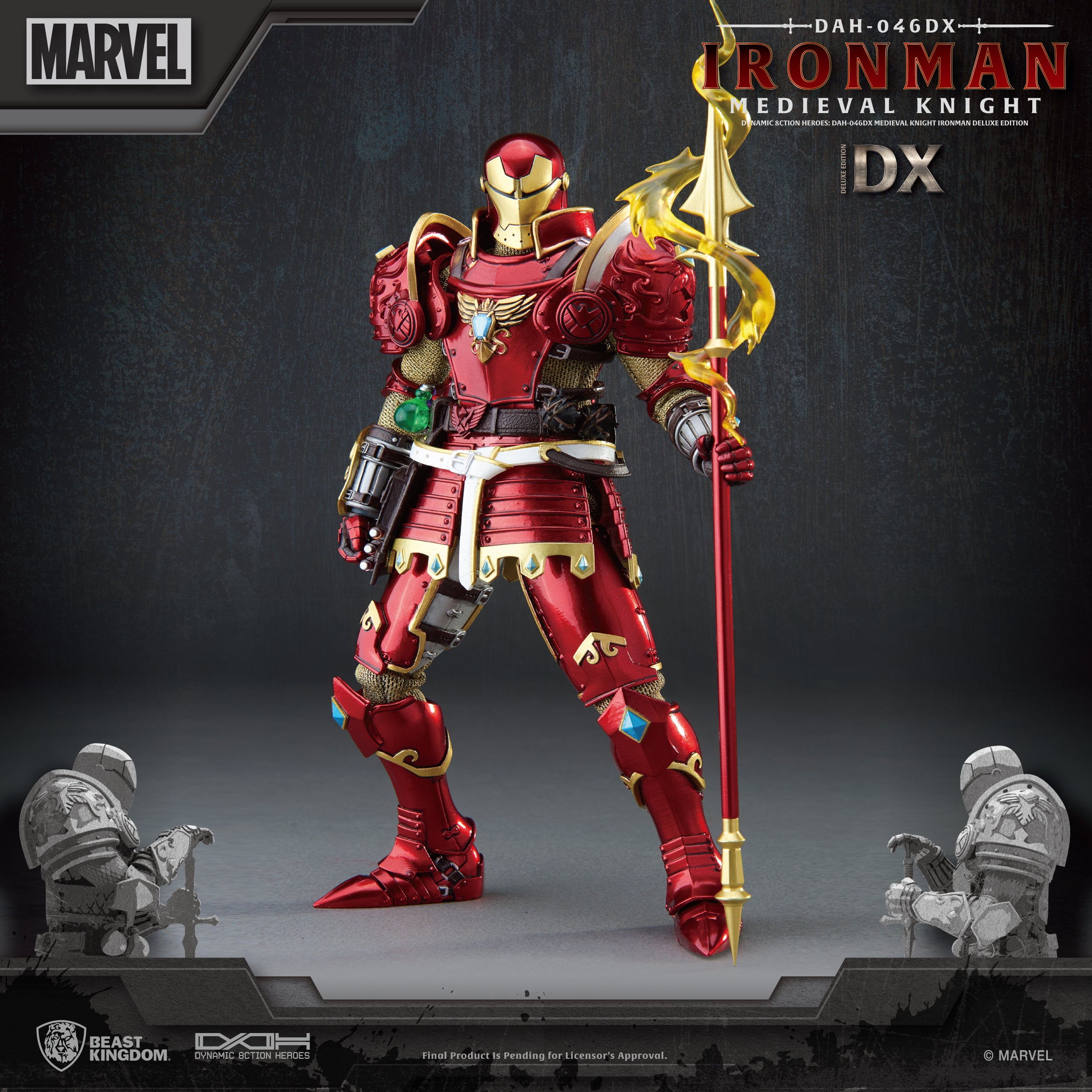 Beast Kingdom DAH-046DX Marvel Iron Man: Medieval Knight Dynamic