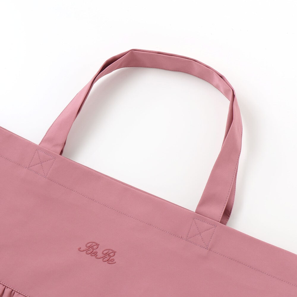 花柄切り替えフリルレッスンバッグ(ワンサイズ ピンク): グッズ【べべ