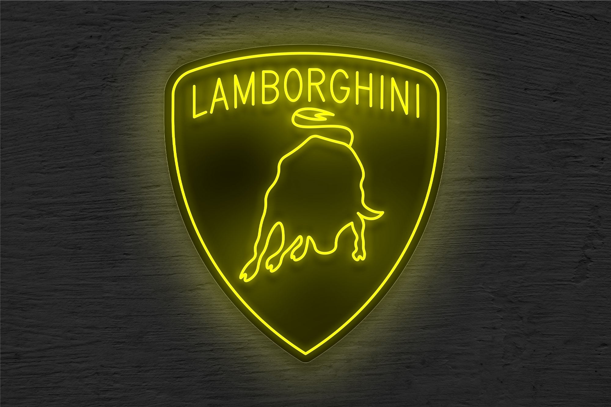 Buy Lamborghini Logo LED Neon Sign | Auto Repair Signs from Best
