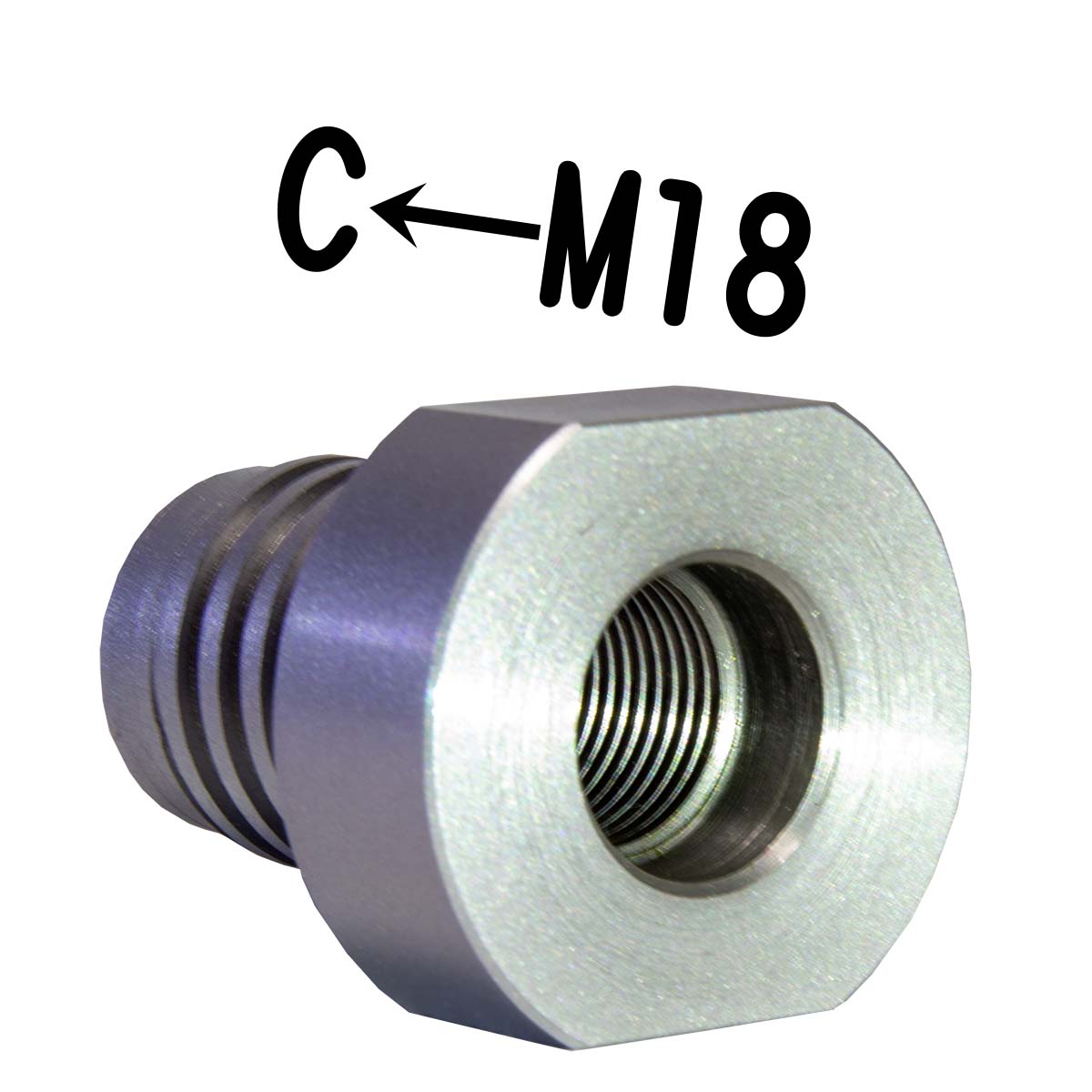 M18ねじ → Cロッドねじ レジューサー (ねじ山変換)