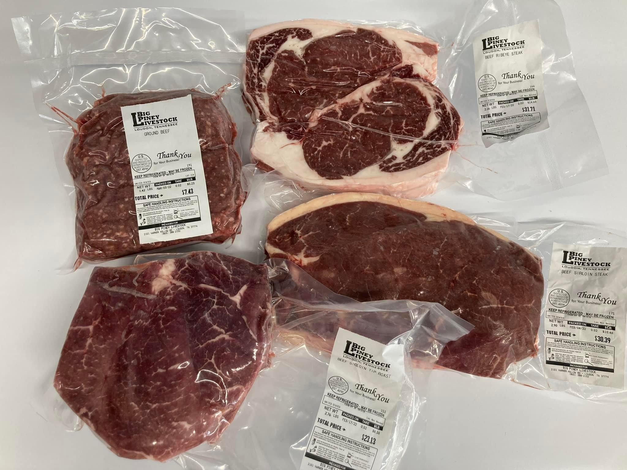 ¼ Beef Package (DEPOSIT) – Big Piney Livestock