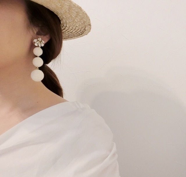 ゼクシィ掲載】ビジューボンボンピアス＆イヤリング – おしゃれ花嫁様
