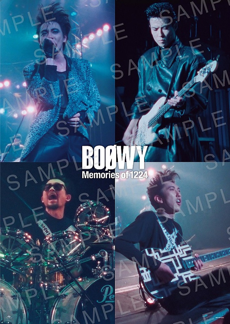 BOOWY予約購入特典ポスター画像解禁、ライブCD BOX『Memories of 1224