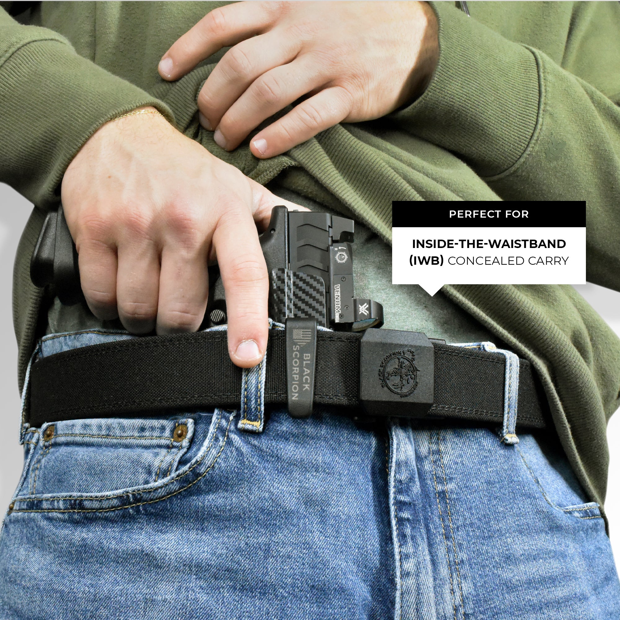 Tactical Gun Belt 1.5'' by Black Scorpion Outdoor Gear