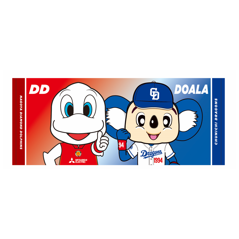 2024-25ディーディー×ドアラ フェイスタオル｜名古屋