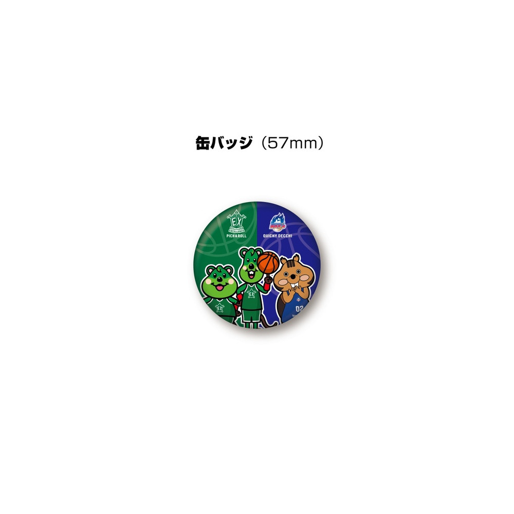 DECCHI×PICK&ROLL 缶バッジ｜青森ワッツ｜B.LEAGUE（Bリーグ