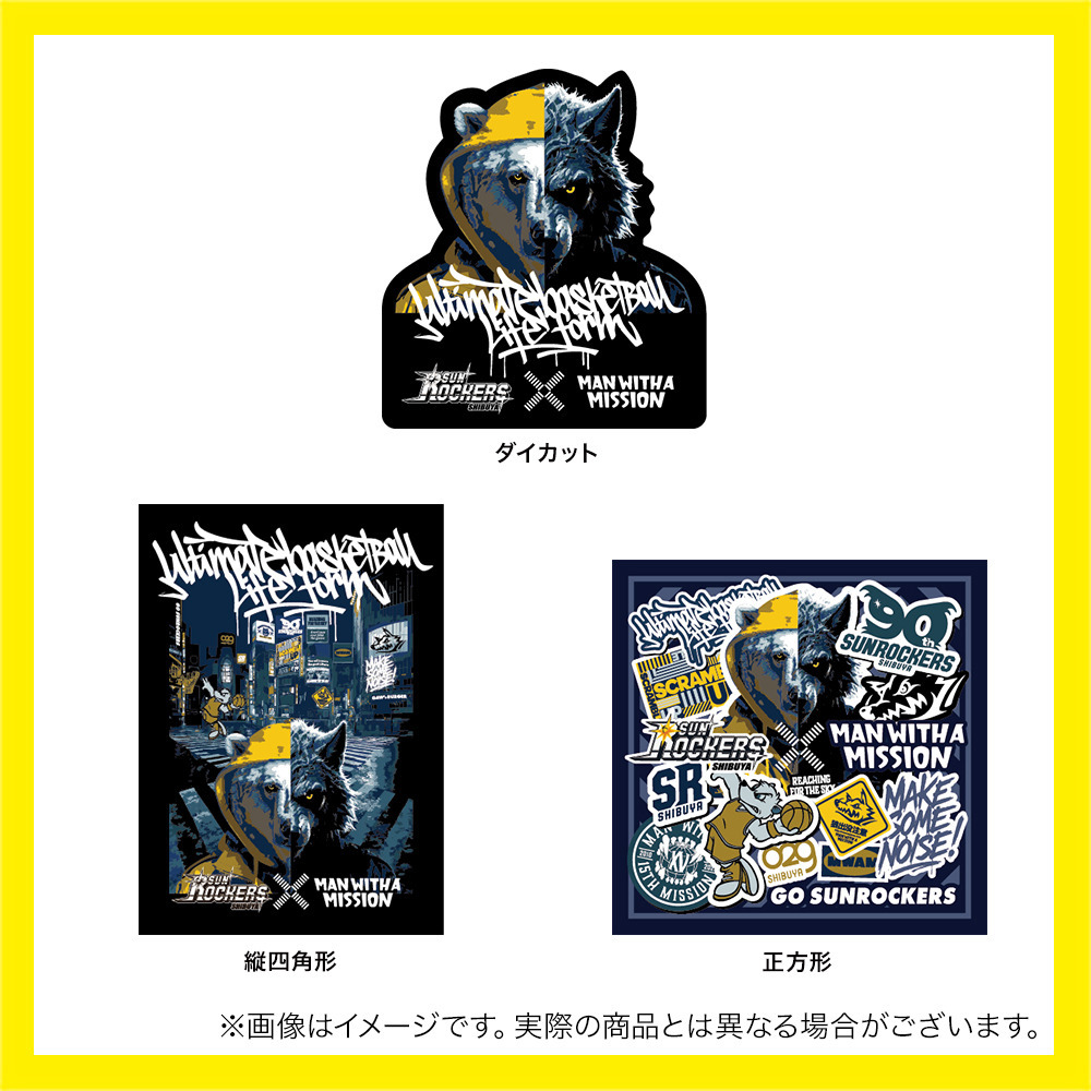 MAN WITH A MISSION × SUNROCKERS SHIBUYA ステッカーセット（3