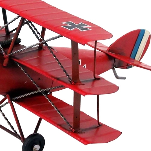ブリキの飛行機 ドイツ戦闘機フォッカーモデル(三葉)(Mサイズ