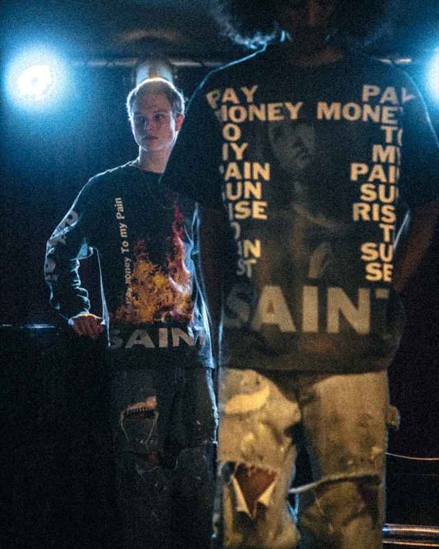 SAINT Mxxxxxx Pay money To my Pain PTP_SS TEE STAY REAL Black