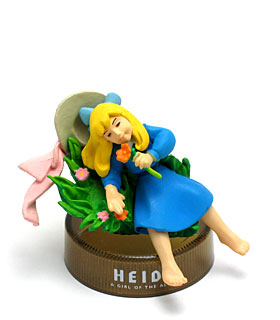 ファミリーマート：アルプスの少女ハイジボトルキャップフィギュア