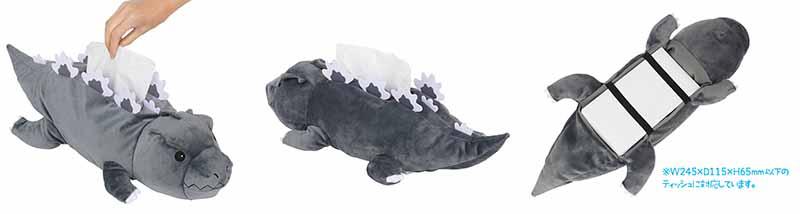 新製品】ゴジラとモスラ幼虫がティッシュペーパーケースになって登場！｜