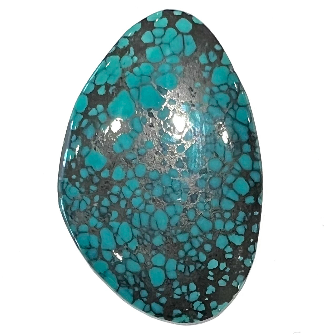 34.70ct Lone Mountain Spiderweb Turquoise Cabochon | Burton's