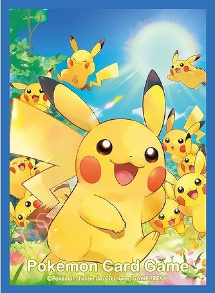 ポケカサプライ】[スリーブ]デッキシールド 『ピカチュウ大集合』【64
