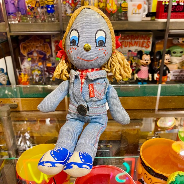 LEVI'S Denim Rag Doll 1970年代製 リーバイス デニムラグドール 25cm