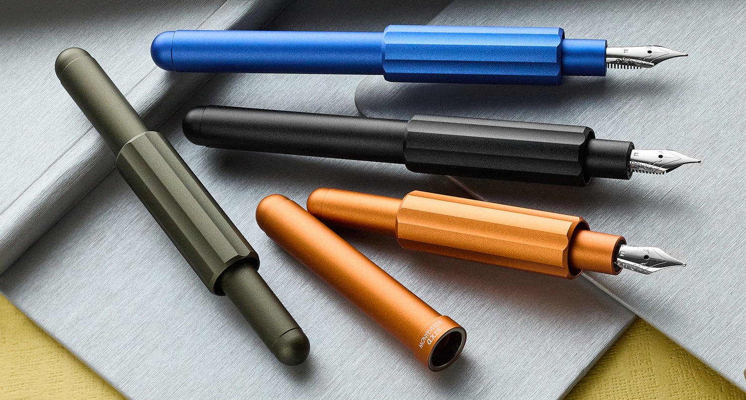 Monteverde Axis Fountain Pen - Matte Orange - The Goulet Pen Company