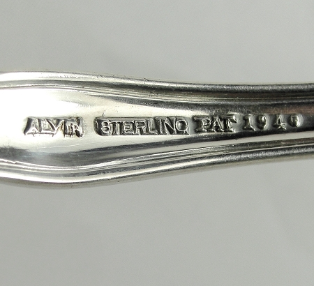 Alvin Sterling Silver Fork 1940 Chateau Rose Pattern 7-1/4”