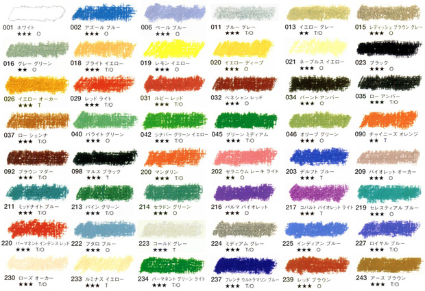 セヌリエ オイルパステル 48色セット 額縁画材ドットコム