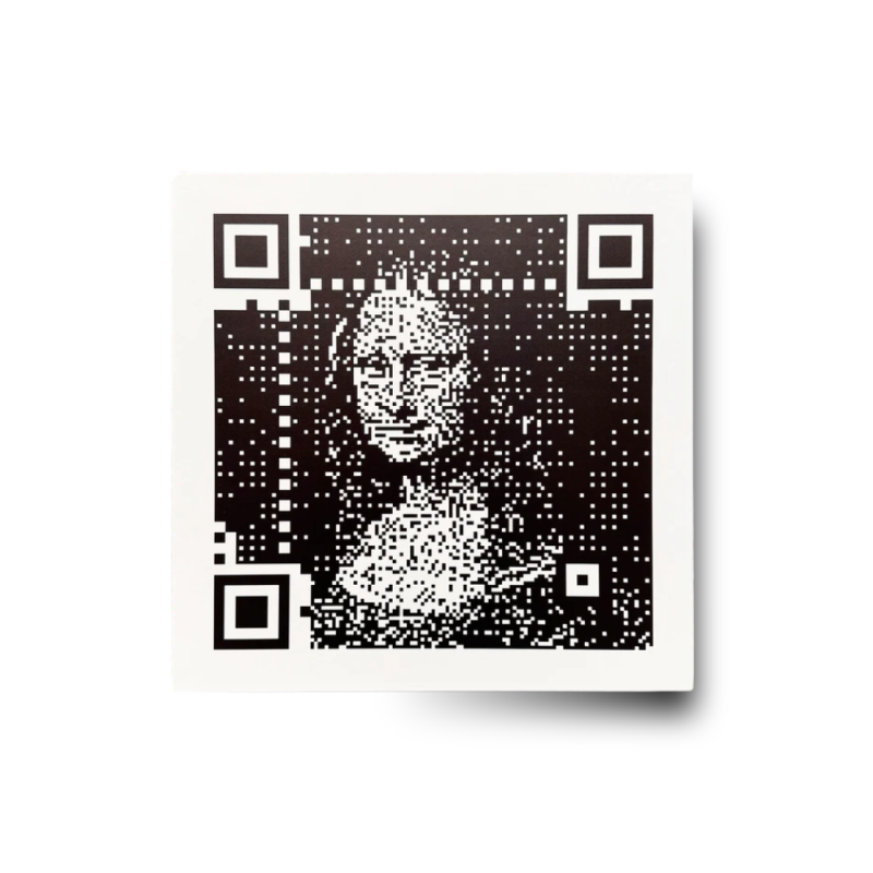 Imbue - Mona Lisa QR code - - Sculpture